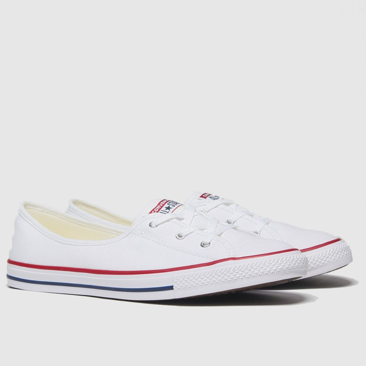 Converse All Star Ballet Lace Slip in White Converse All Star Ballet Lace Slip 8