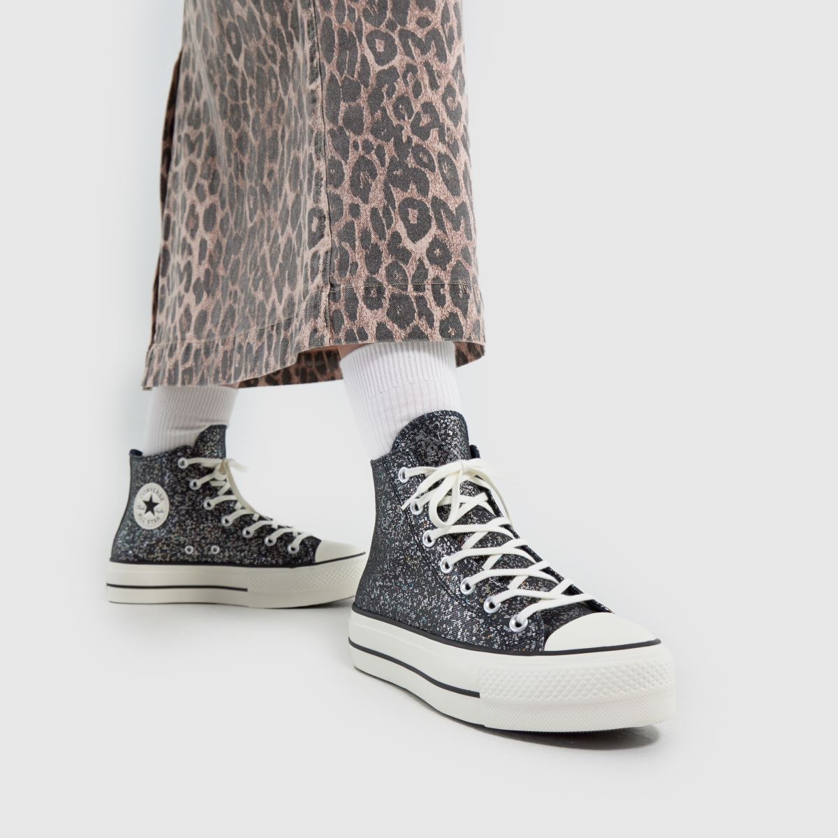 Womens Black Converse All Star Lift Trainers schuh