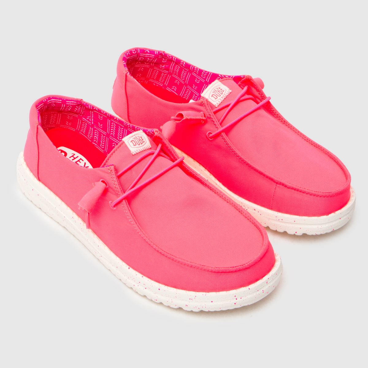 Canvas Shoes Hey Dude Wendy Pink Womens Pink HEYDUDE