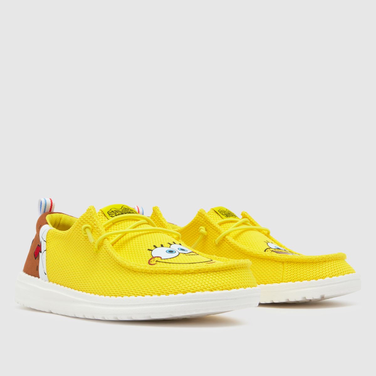 Womens Yellow HEYDUDE Wendy Funk Spongebob Trainers schuh