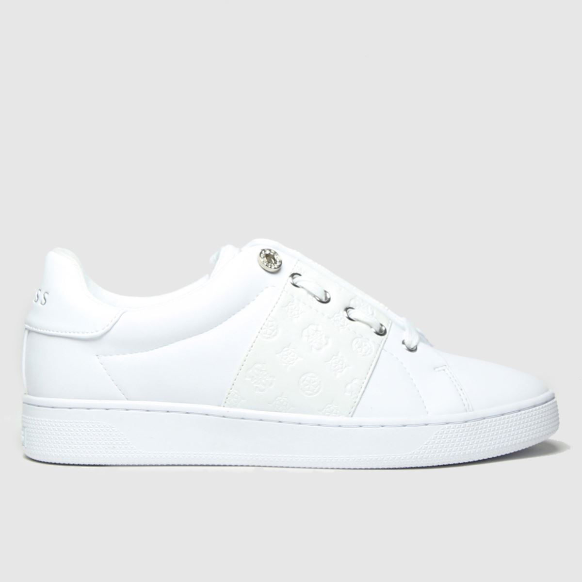 Guess White Rejeena Trainers - ShoeFreak