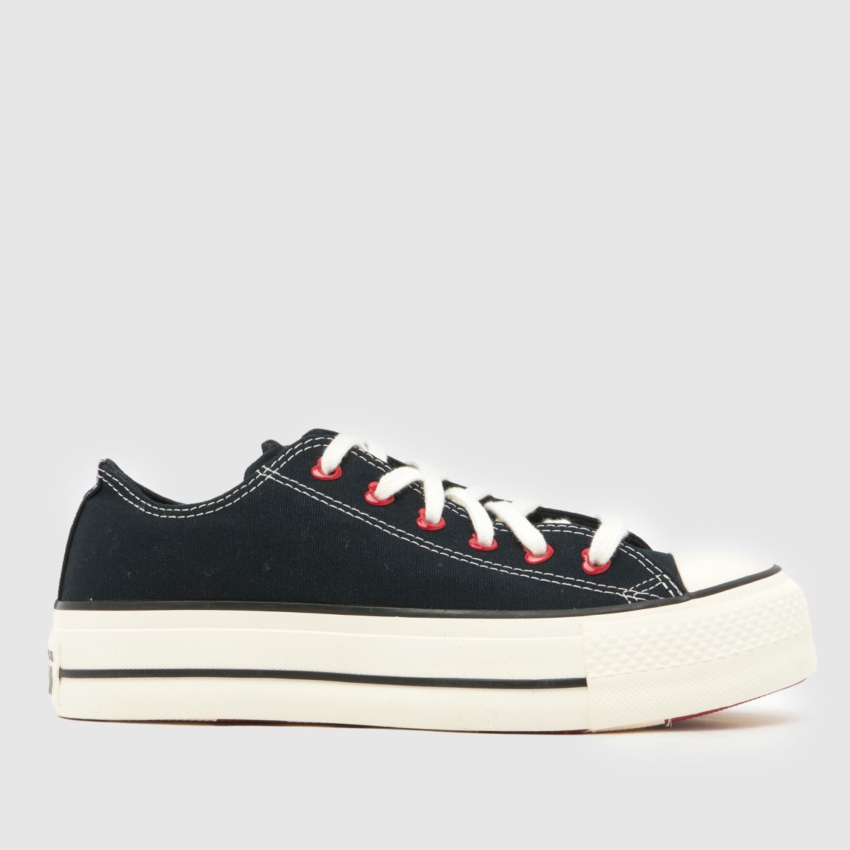 Converse Chucks in Love All Star Ox Trainers in Black Multi