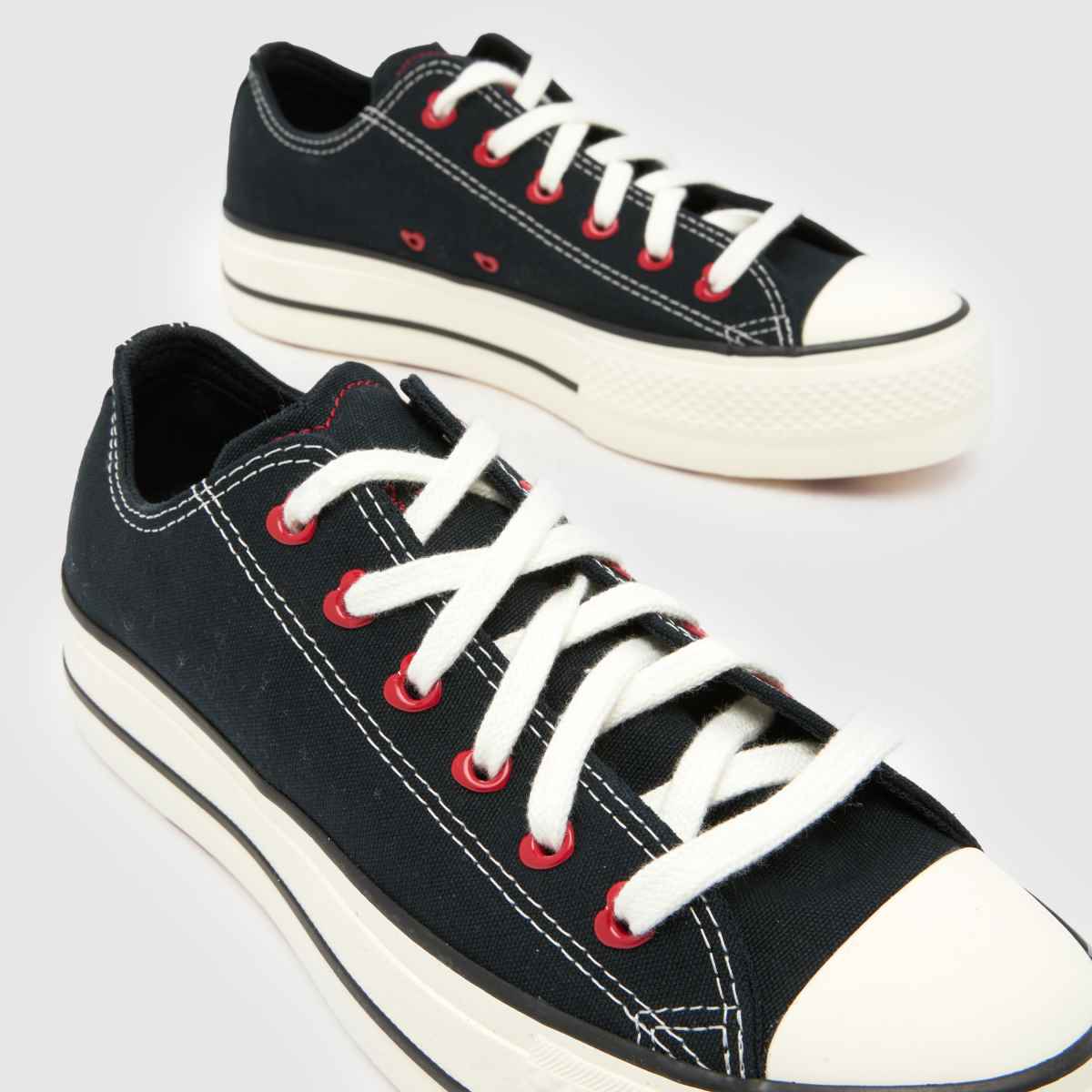 Converse Chucks in Love All Star Ox in Black Multi Converse Chucks in Love All Star Ox 4