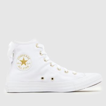 Converse White All Star Hi Bow Womens Trainers