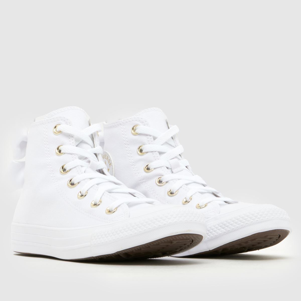 Converse All Star Hi Bow in White Converse All Star Hi Bow 8