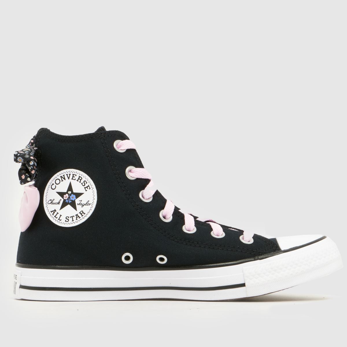 Converse All Star Hi Bow Trainers in Black Multi