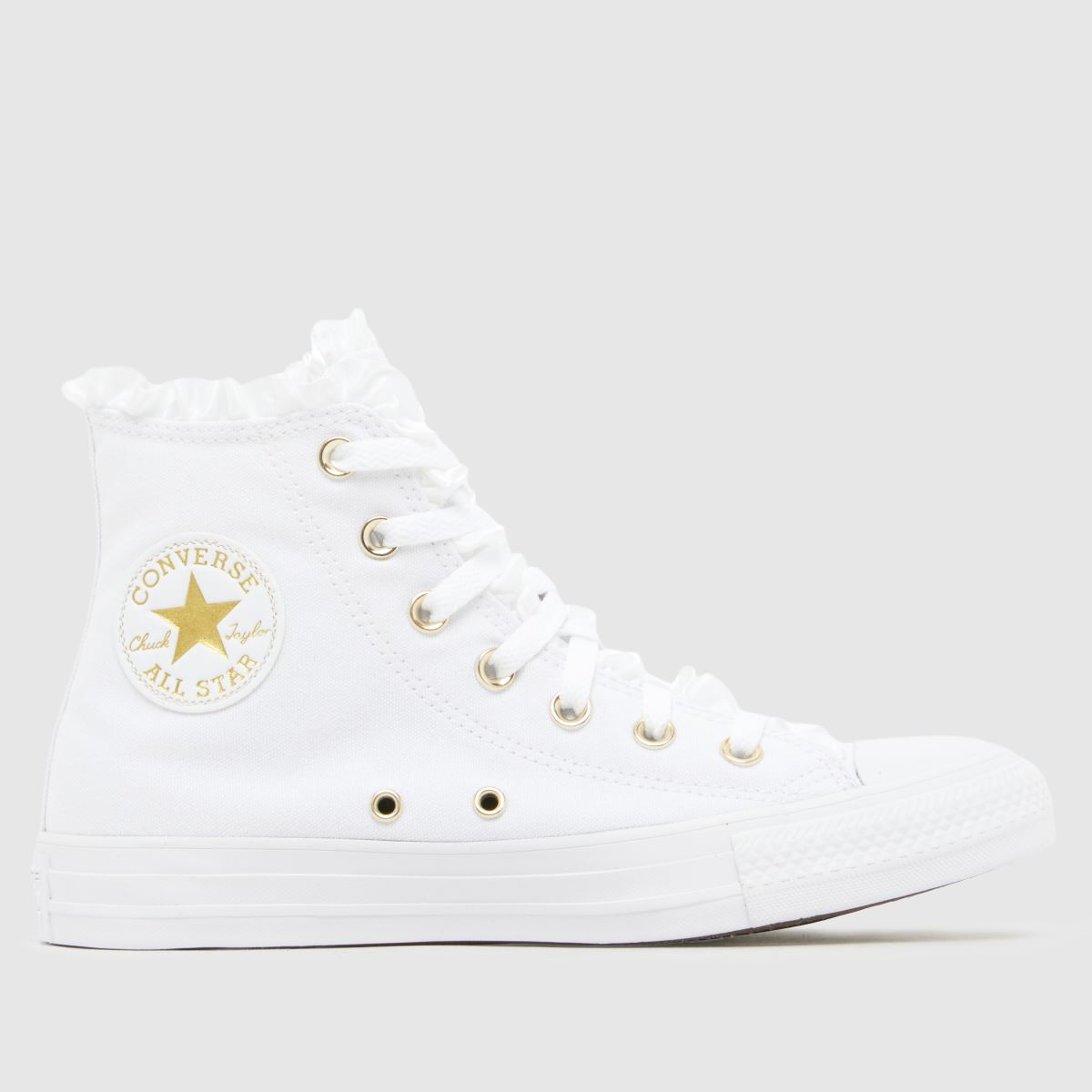 Converse All Star Hi Ruffles Trainers in White