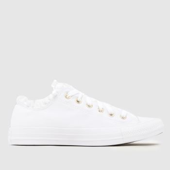Converse White All Star Ox Ruffles Womens Trainers