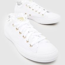 Converse All Star Ox Ruffles in White Converse All Star Ox Ruffles,3 of 4
