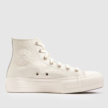 Converse Off-White All Star Lift Croc Damen Sneaker