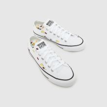 Converse All Star Lo Lemons in White & Yellow Converse All Star Lo Lemons,3 of 4