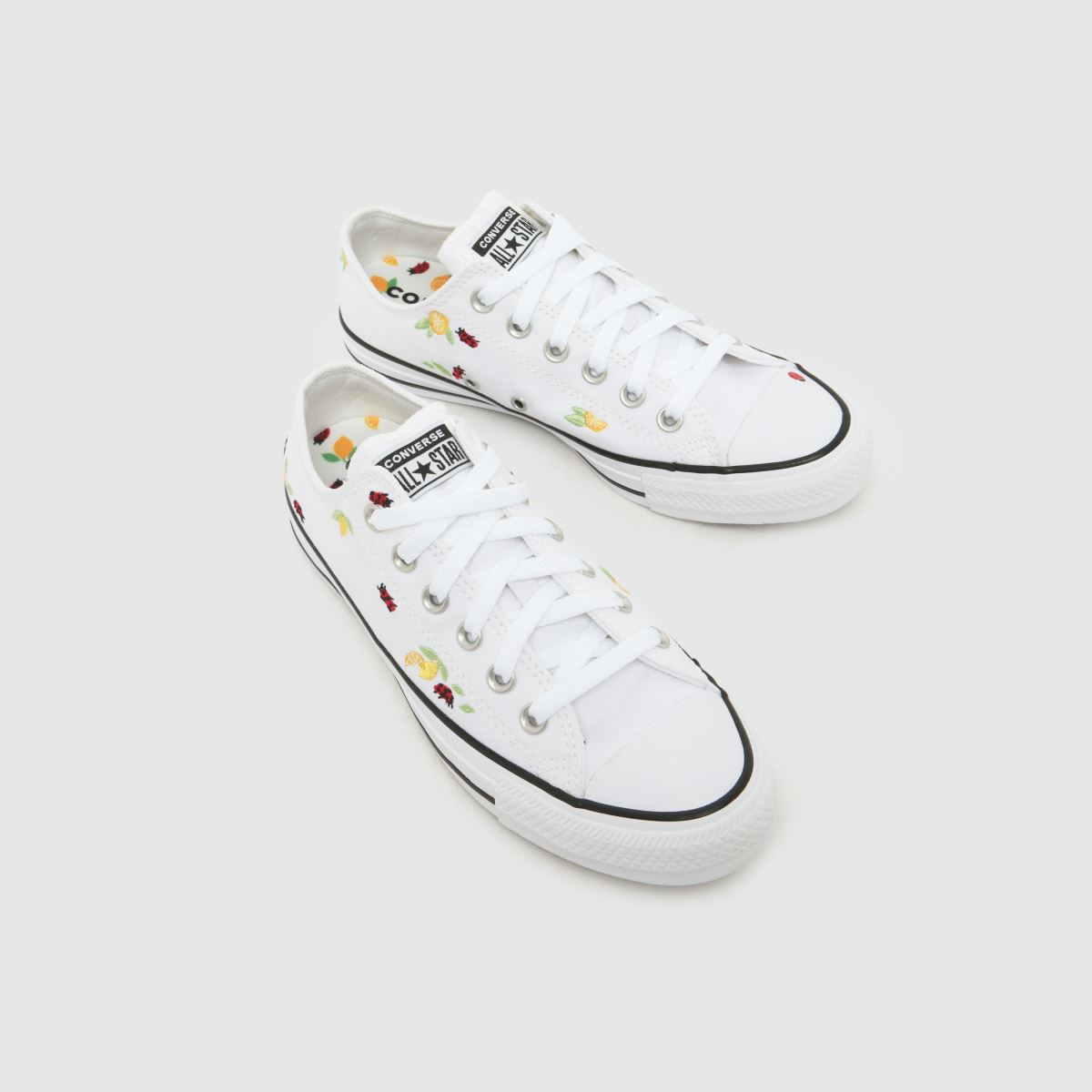 Converse All Star Lo Lemons in White & Yellow Converse All Star Lo Lemons 4