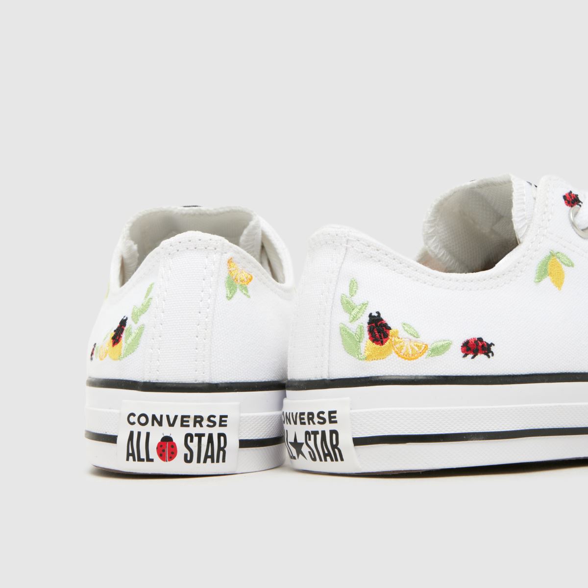 Converse All Star Lo Lemons in White & Yellow Converse All Star Lo Lemons 7