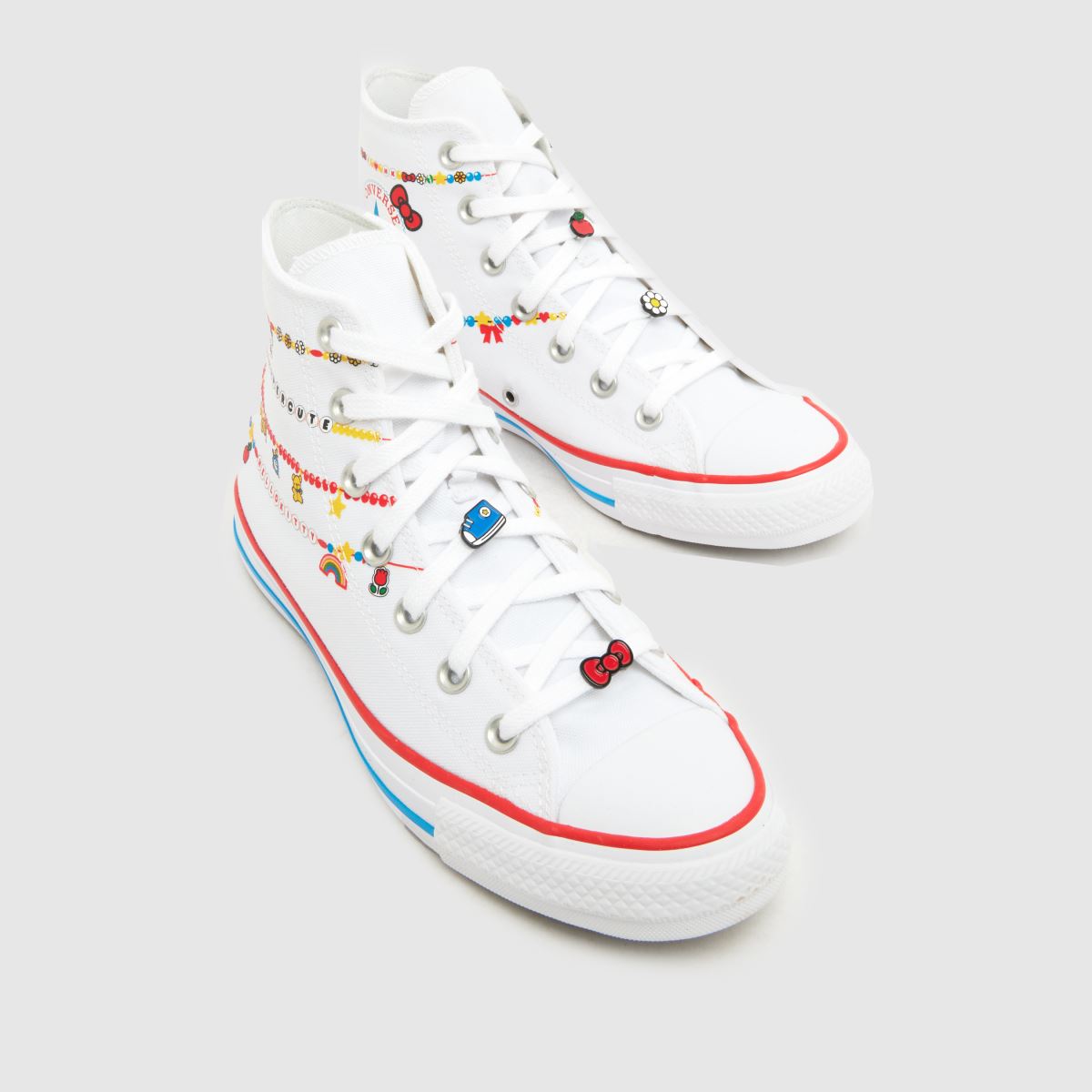 Converse All Star Hi Hello Kitty Charms in White Multi Converse All Star Hi Hello Kitty Charms 4