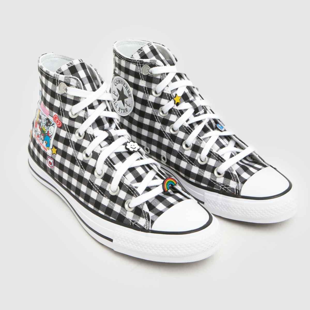 Womens Black Multi Converse All Star Hi Hello Kitty Trainers | schuh