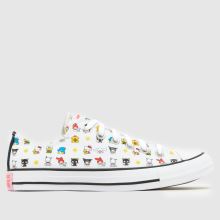Converse All Star Ox Hello Kitty in White Multi Converse All Star Ox Hello Kitty,1 of 4