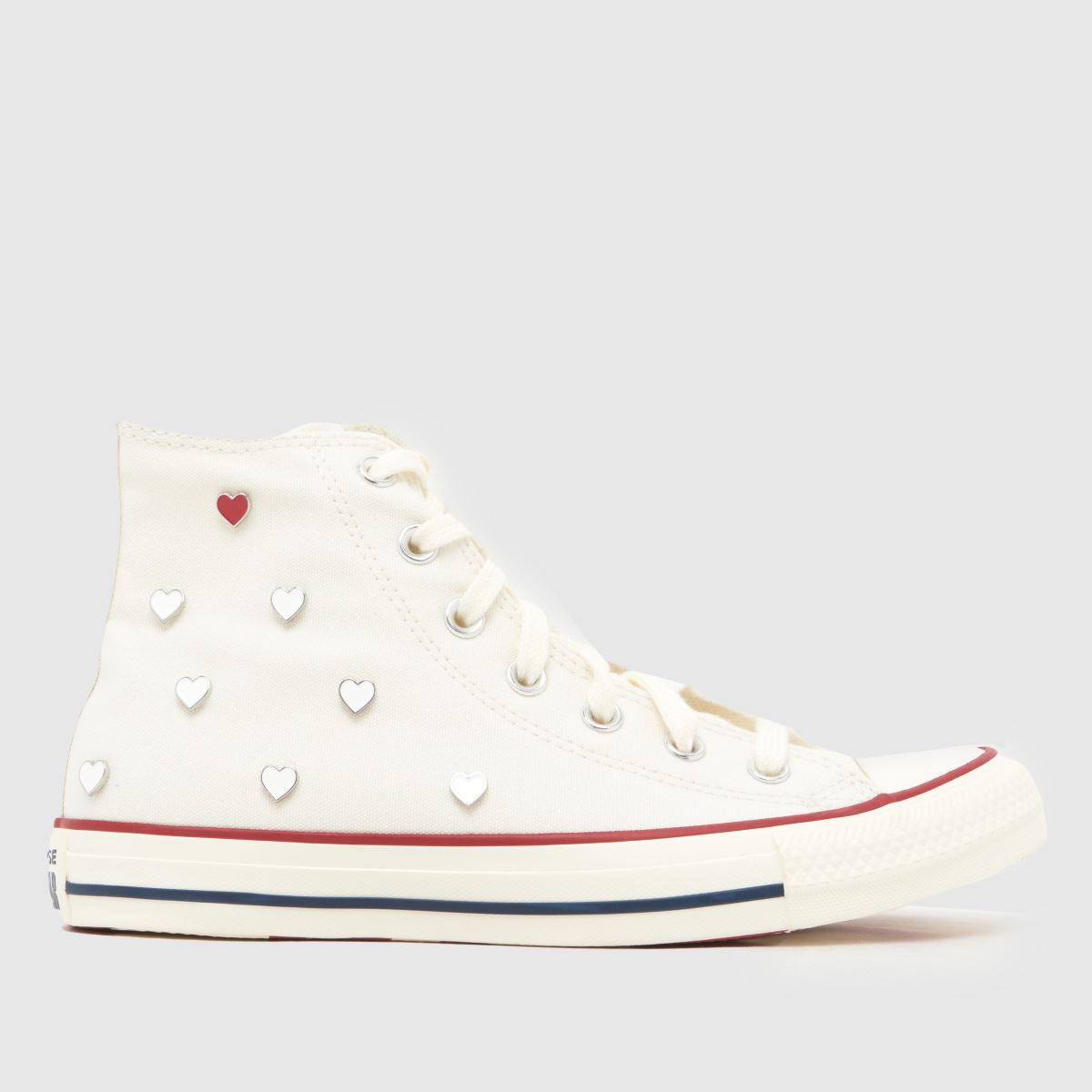 Converse Chucks In Love All Star Hi Trainers in White