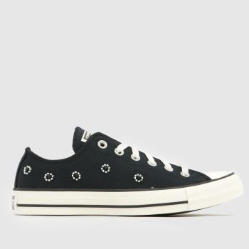 Converse Black & White All Star Ox Beads Womens Trainers
