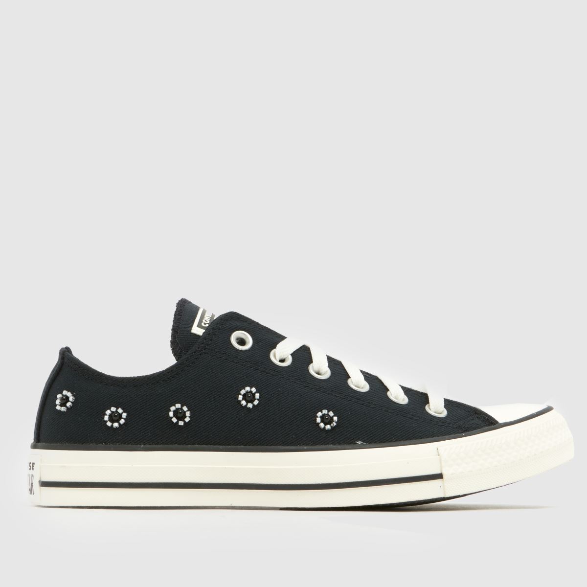 Converse All Star Ox Beads Trainers in Black & White