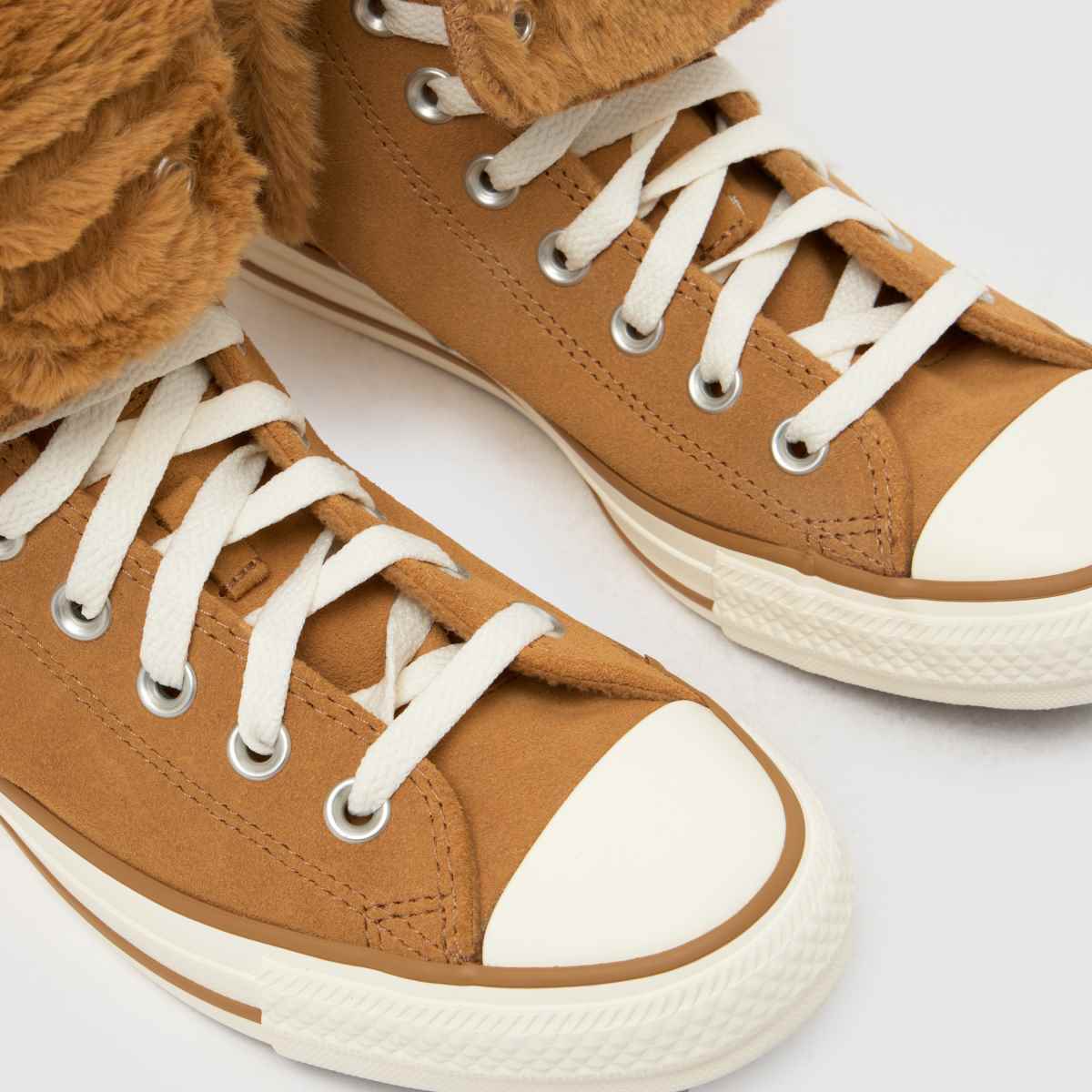 Converse All Star Fold Over XHi in Tan Converse All Star Fold Over XHi 4