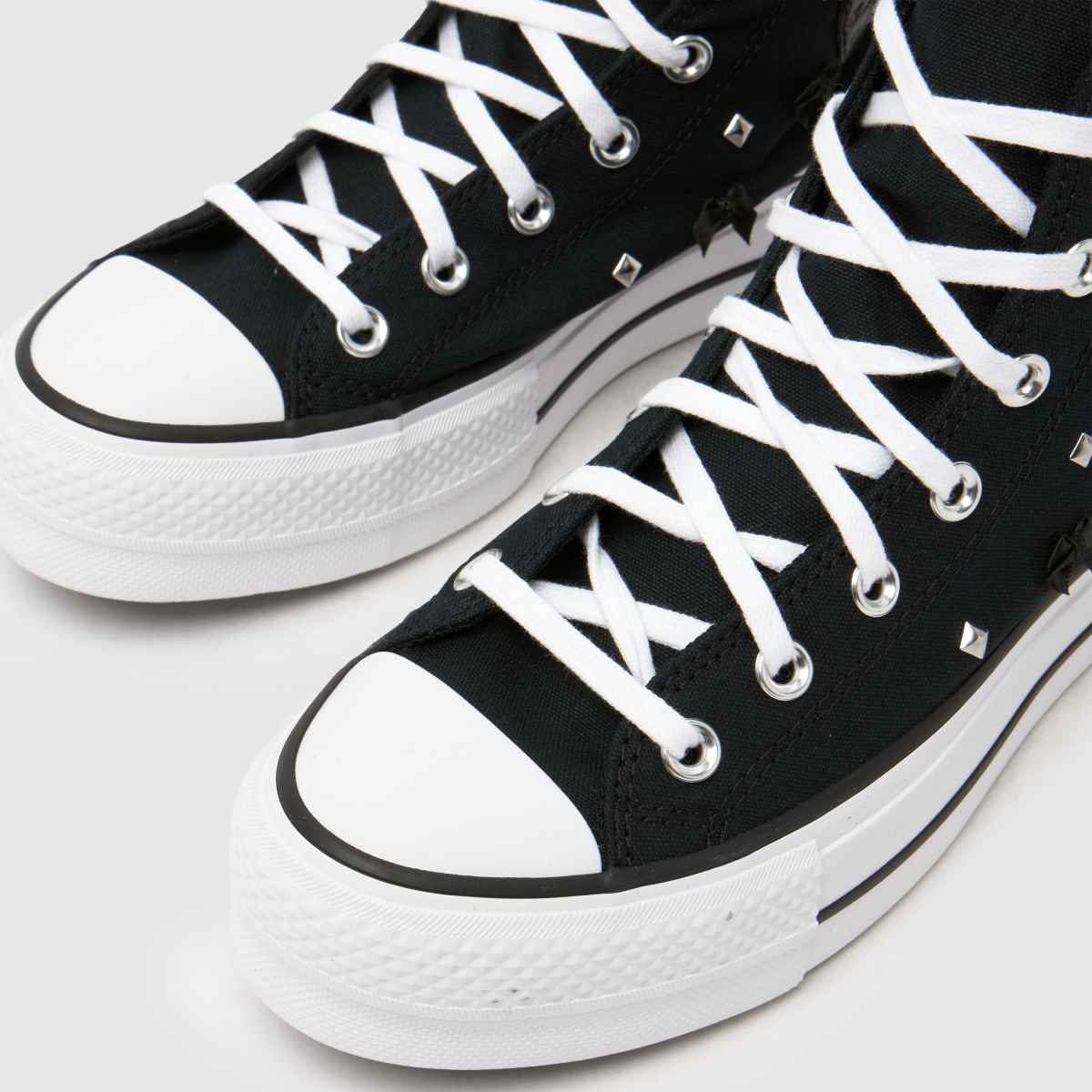 Converse All Star Lift Hi Stud in Black & White Converse All Star Lift Hi Stud 7