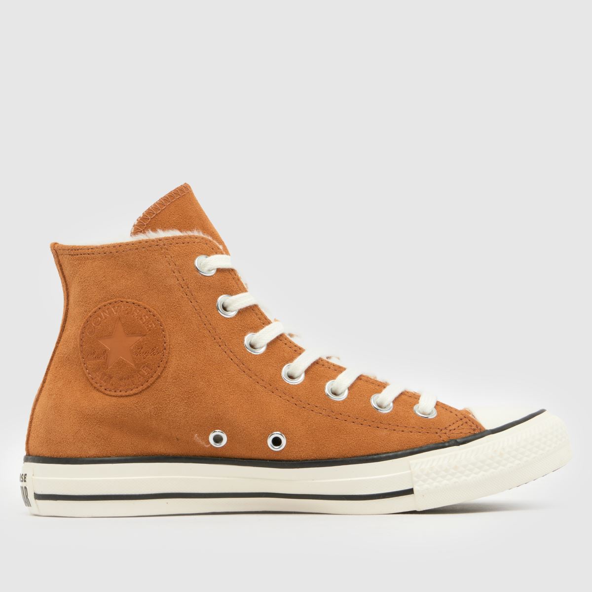 Womens Tan Converse All Star Hi Trainers schuh
