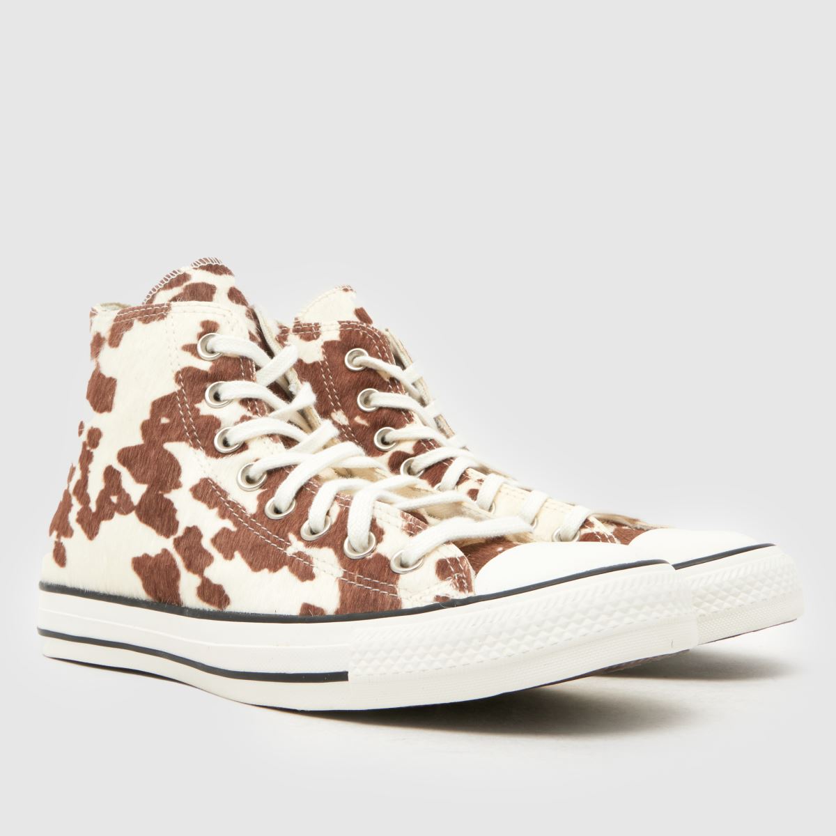 Converse All Star Hi Winterluxe Cow in Multi Converse All Star Hi Winterluxe Cow 8