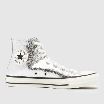 Converse Silver All Star Hi Womens Trainers