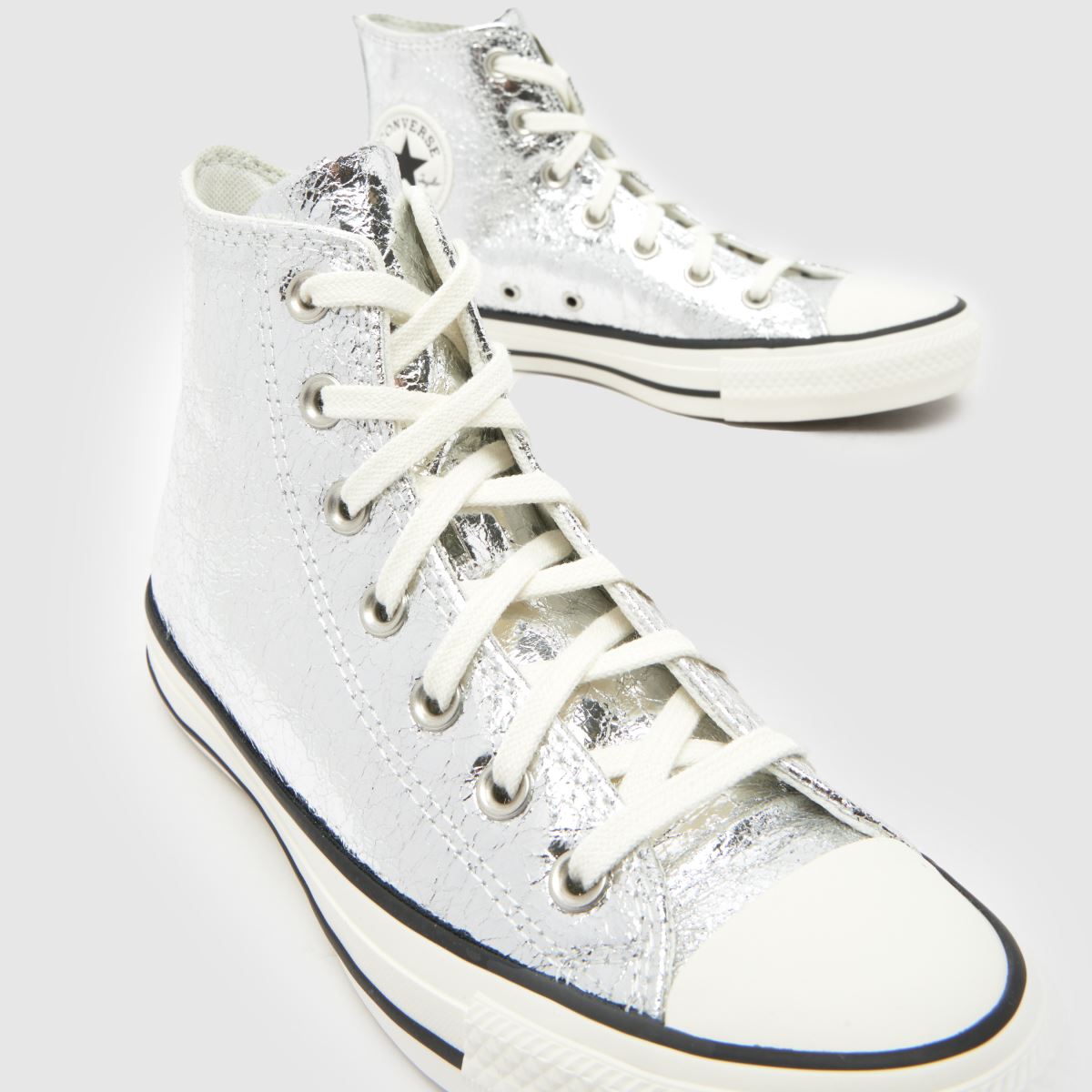Converse All Star Hi in Silver Converse All Star Hi 4