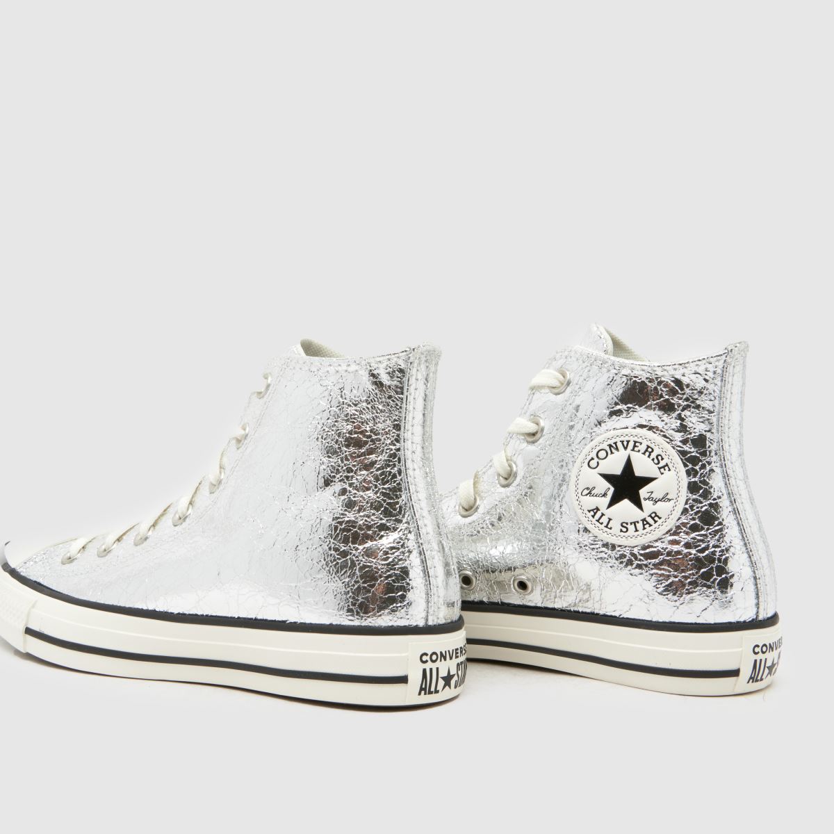 Converse All Star Hi in Silver Converse All Star Hi 7