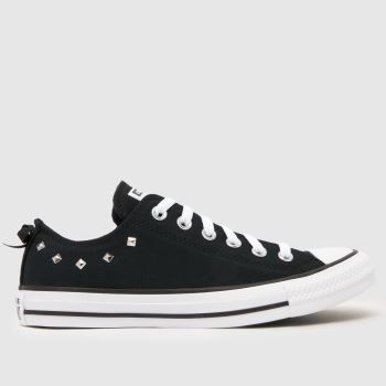 Converse Black & White All Star Ox Stud Womens Trainers