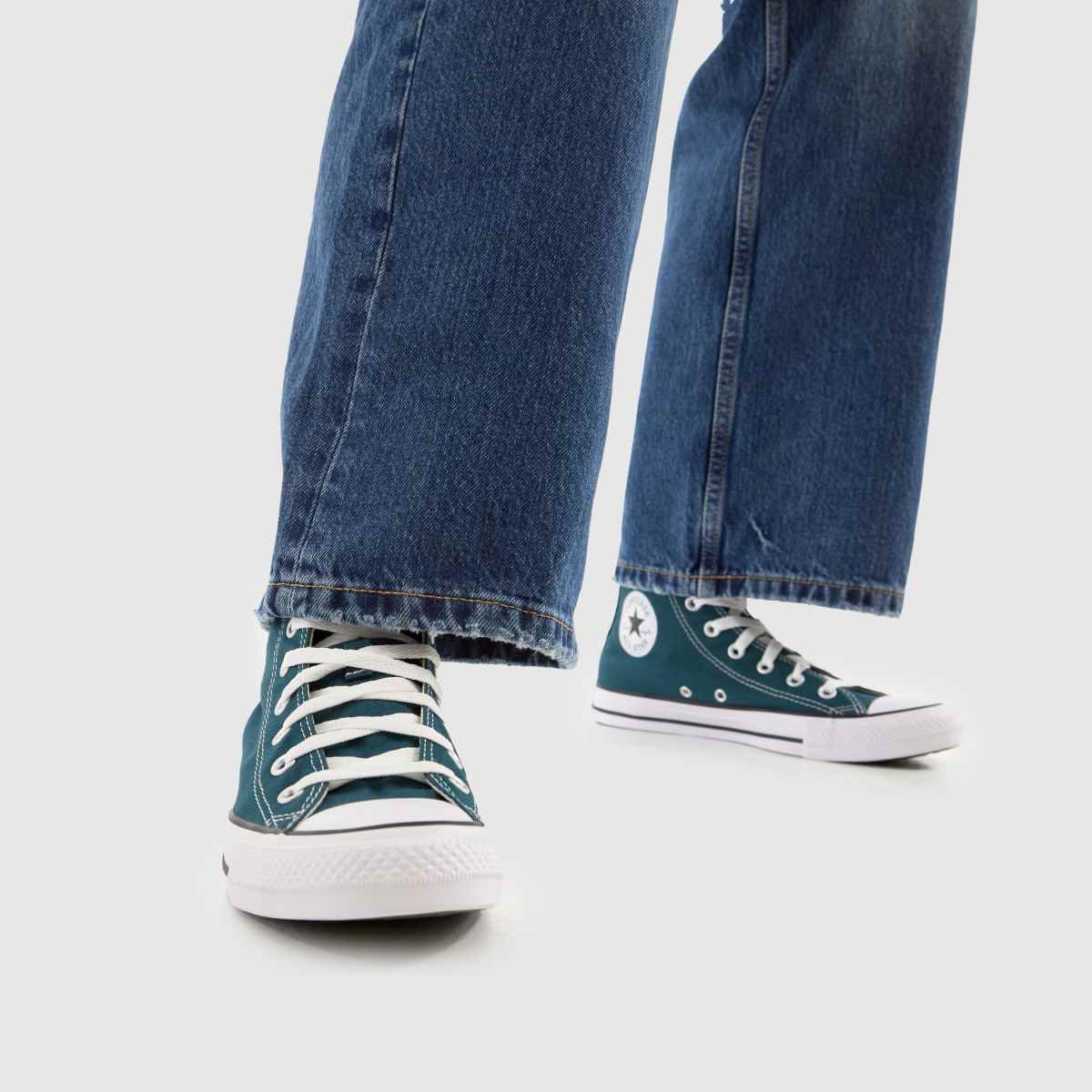 Converse All Star Hi in Dark Green Converse All Star Hi 8