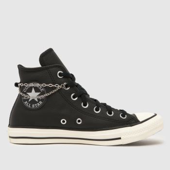 Converse Black All Star Hi Pierced Womens Trainers