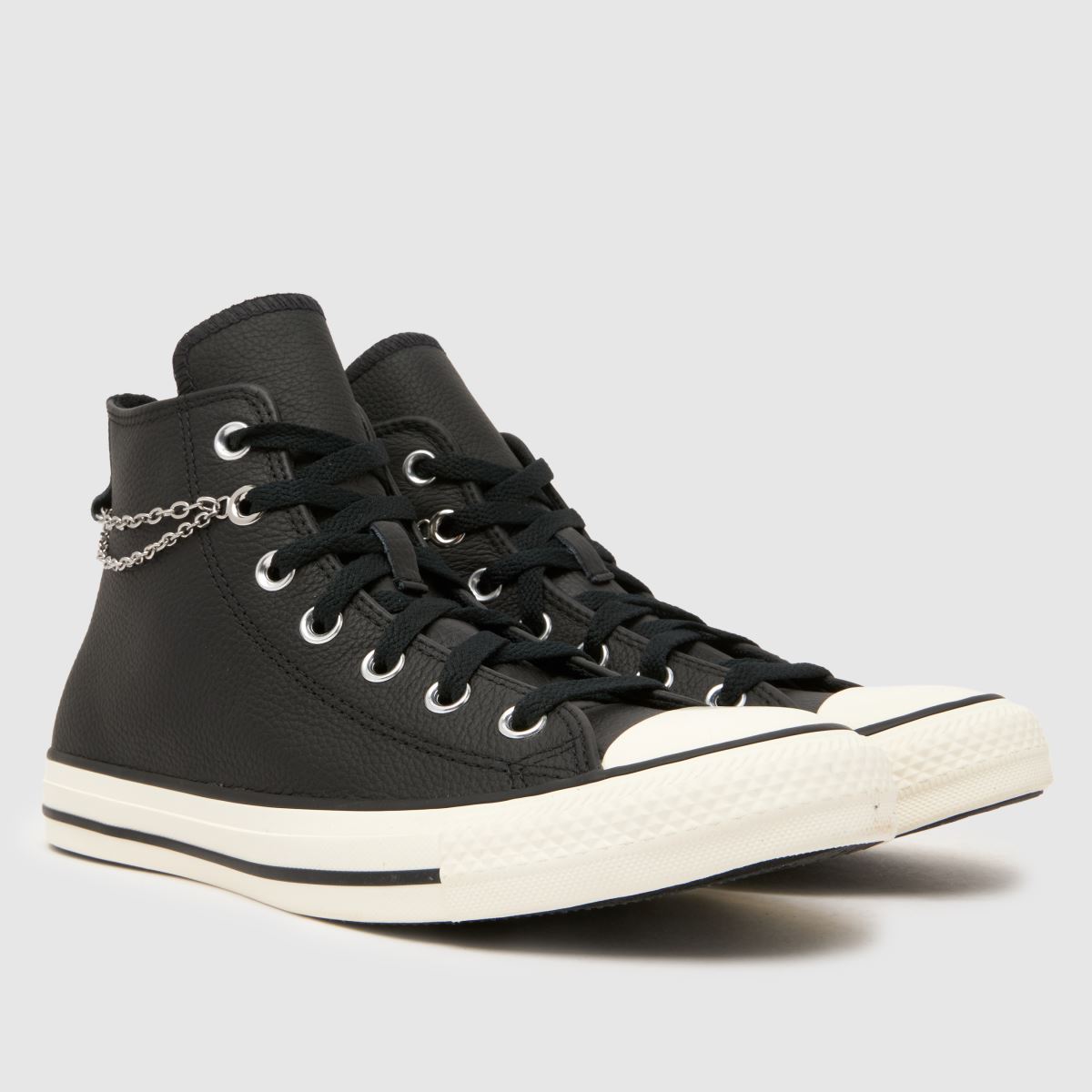 Converse All Star Hi Pierced in Black Converse All Star Hi Pierced 3