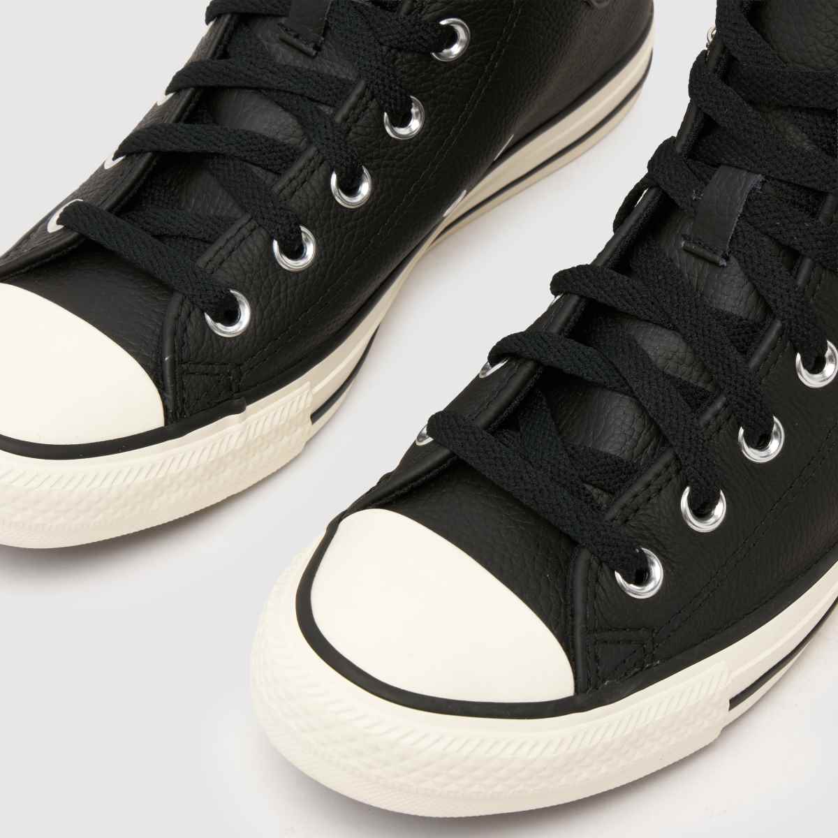 Converse All Star Hi Pierced in Black Converse All Star Hi Pierced 7