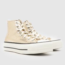 Converse All Star Lift Elevated Shine in Gold Converse All Star Lift Elevated Shine,2 of 4