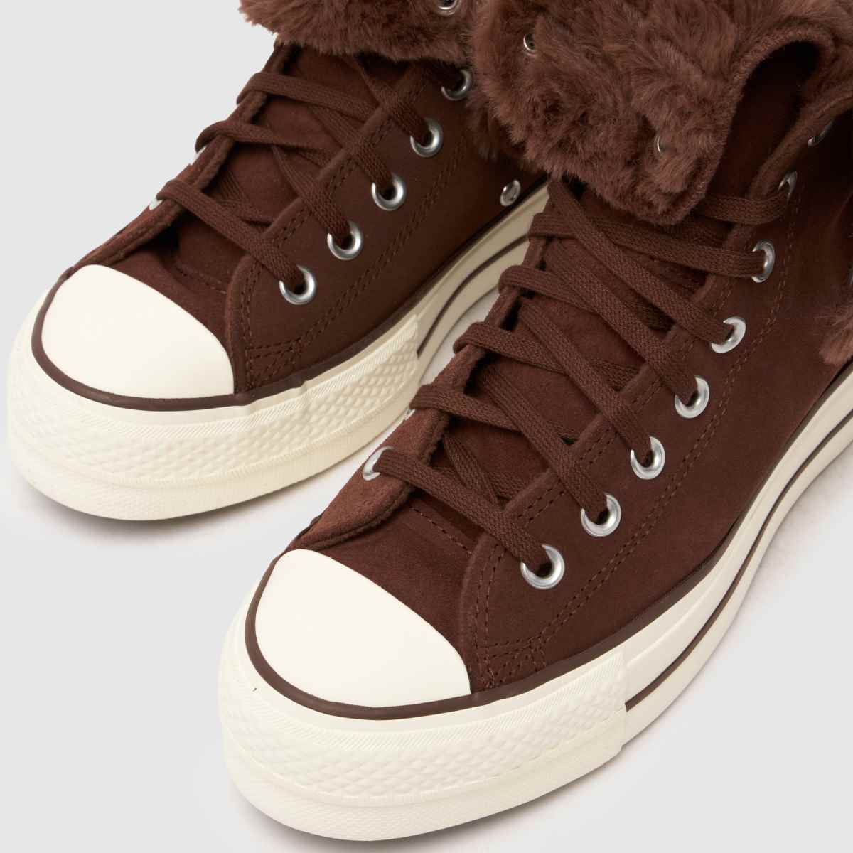 Converse All Star Fold Over Lift in Brown Converse All Star Fold Over Lift 7