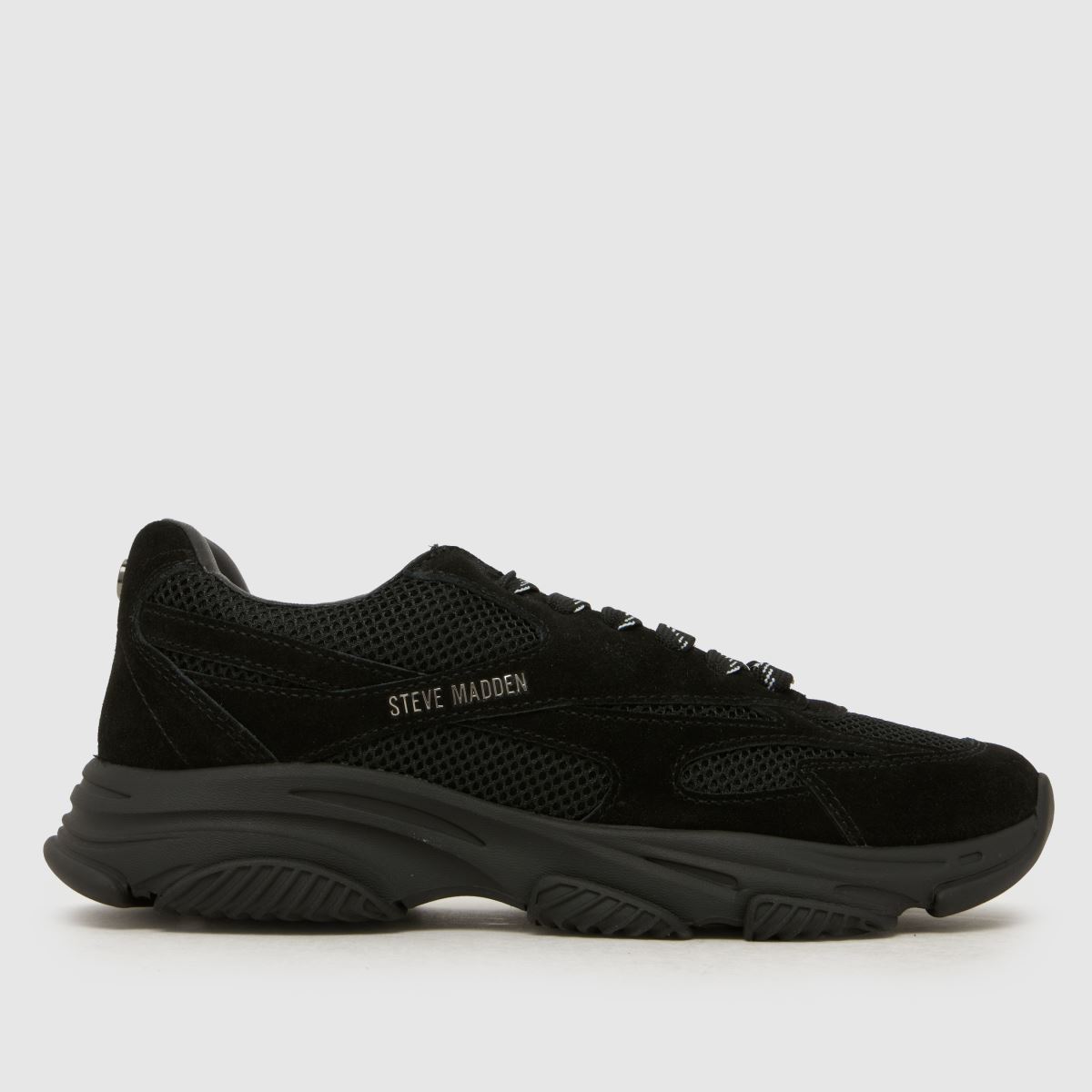 Steve Madden Front Row Trainers in Black