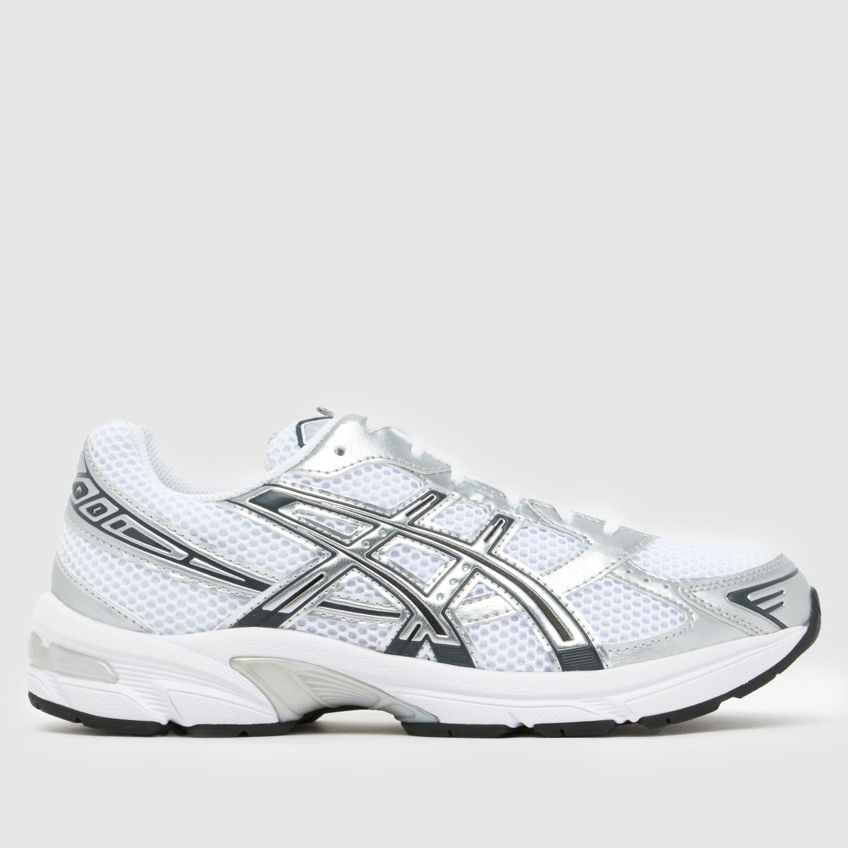 ASICS Gel-1130 Trainers in White & Silver