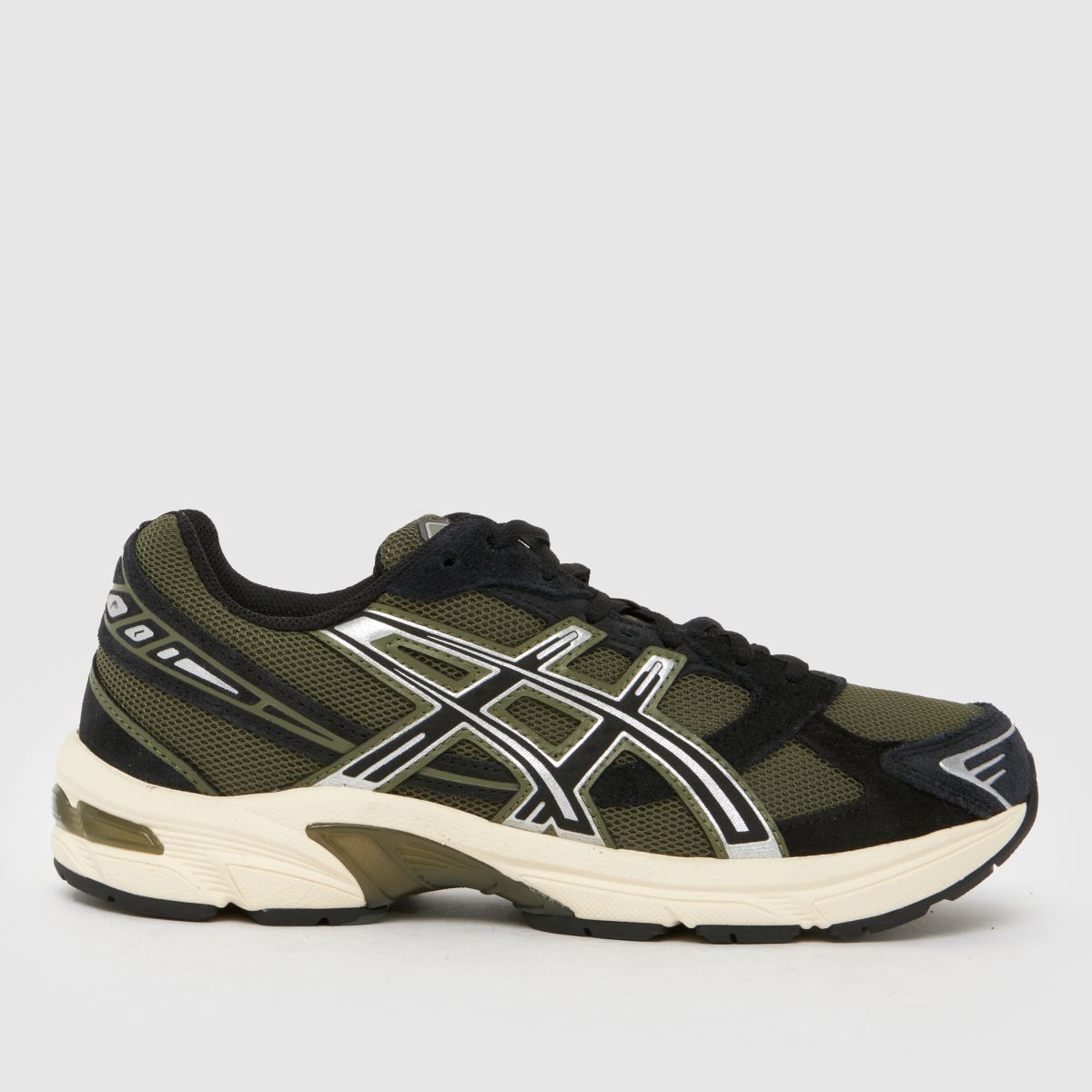 ASICS GEL-1130 Trainers in Black & Green