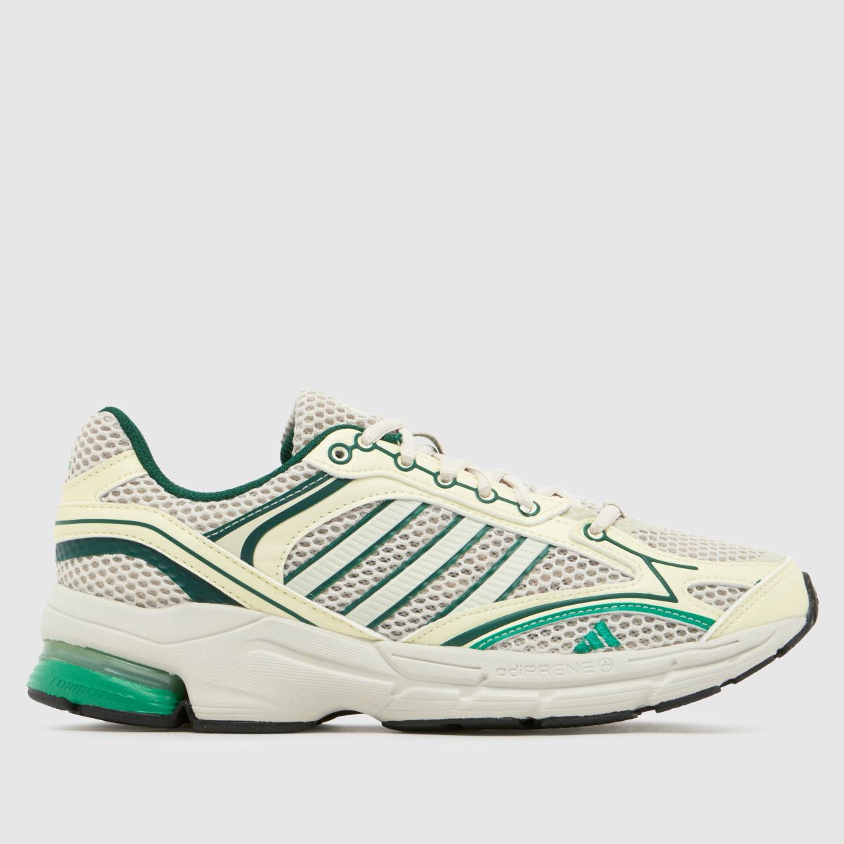 Click to view product details and reviews for Adidas Spiritain 2000 Trainers In White Green.
