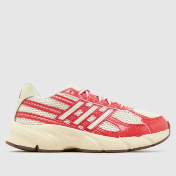 adidas White & Red Technochaos 2000 Womens Trainers