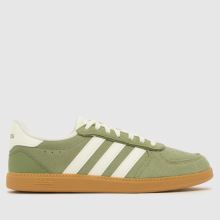 adidas Breaknet Sleek in White & Green adidas Breaknet Sleek,1 of 4