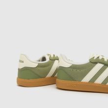 adidas Breaknet Sleek in White & Green adidas Breaknet Sleek,4 of 4