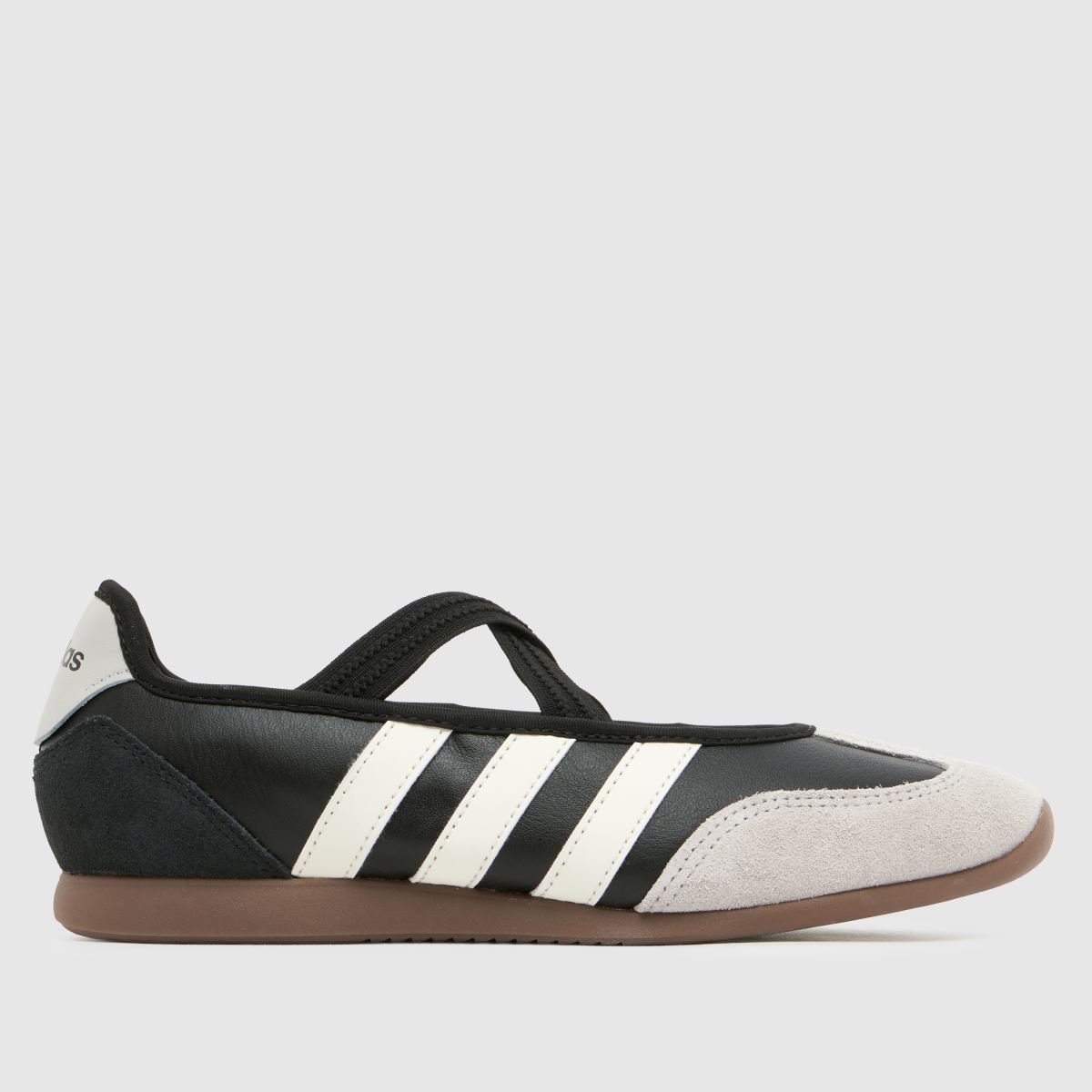 Image of adidas Barreda Mary Jane Trainers in Black & White