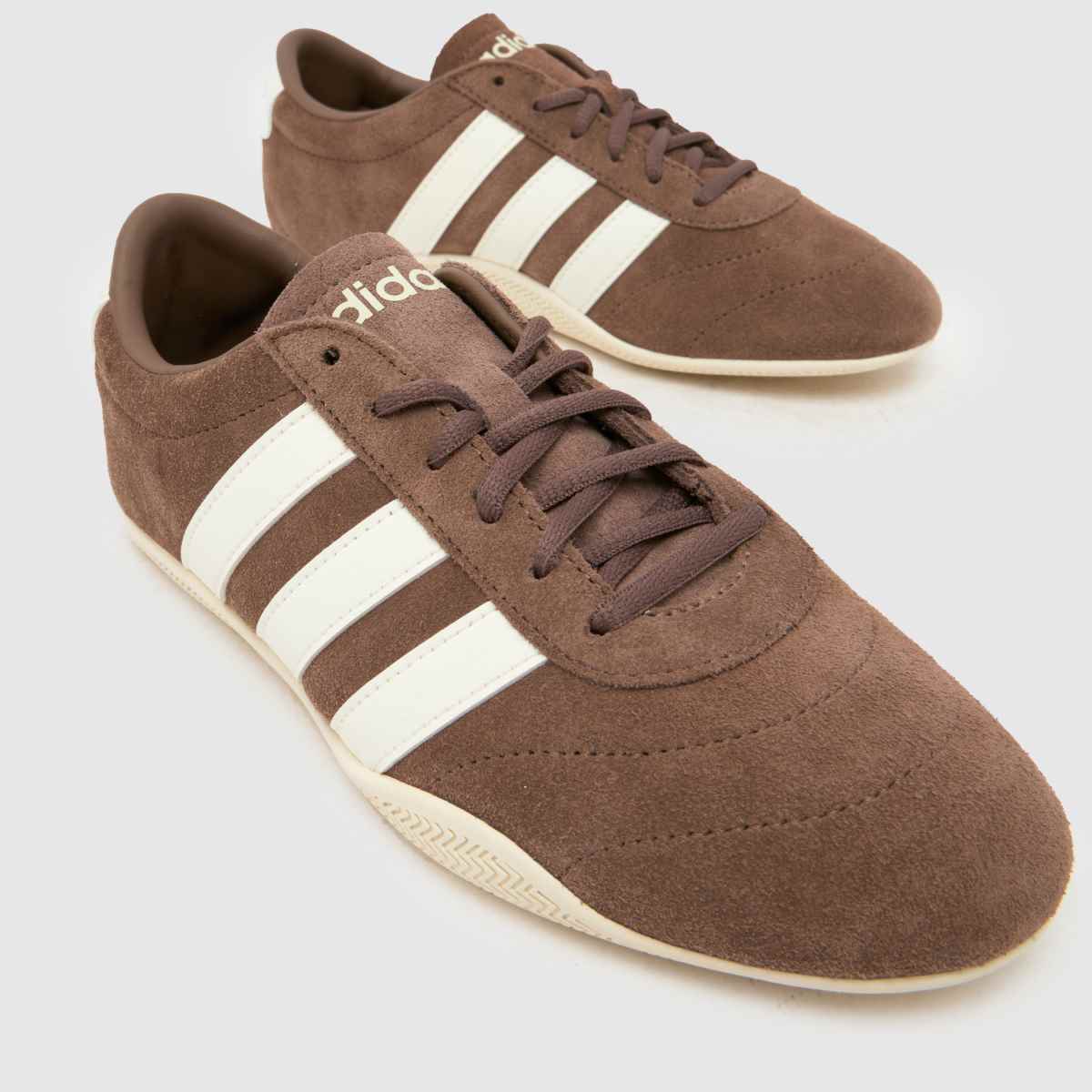 adidas Grand Court Lo in Brown & White adidas Grand Court Lo 4