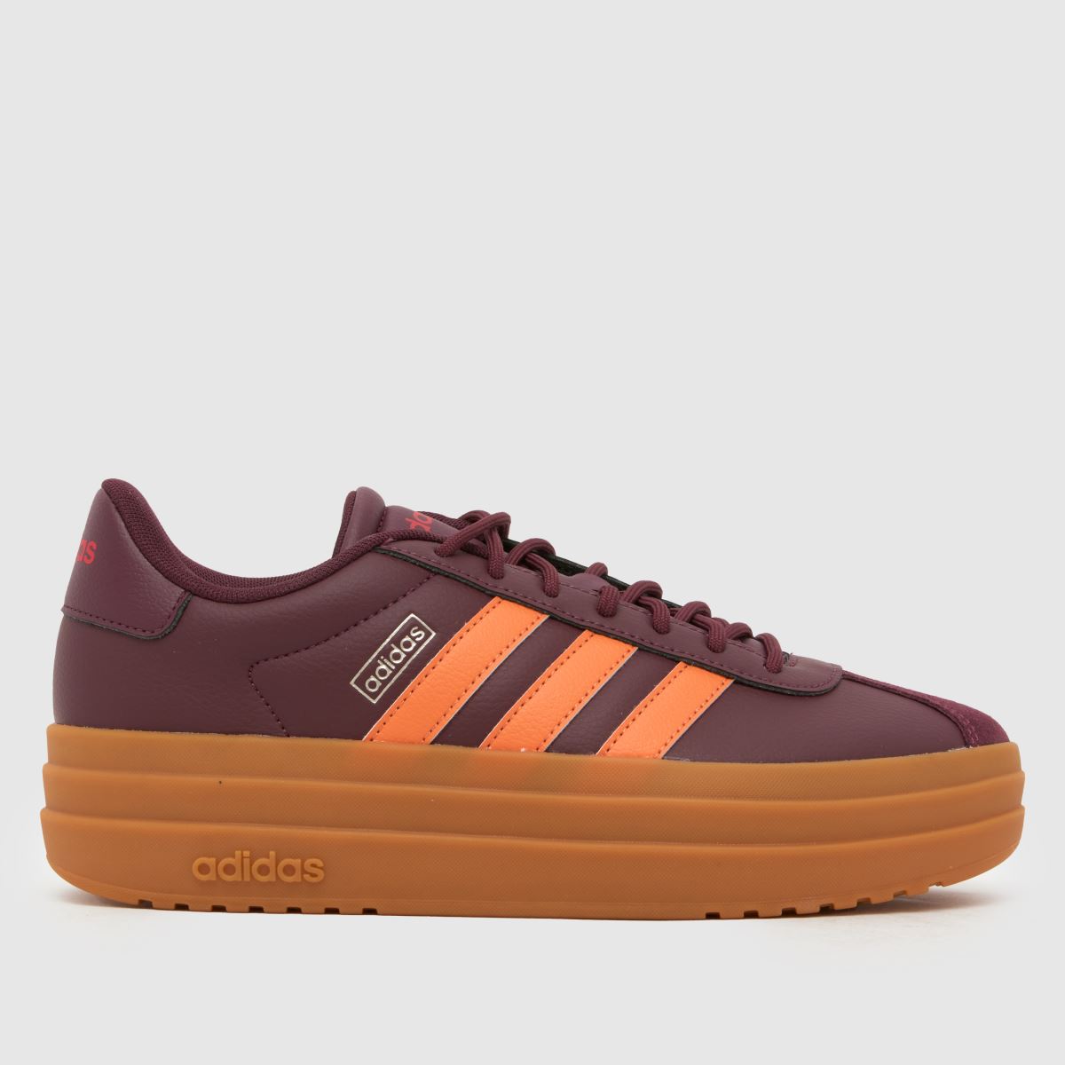 Image of adidas VL Court Bold Trainers in Burgundy