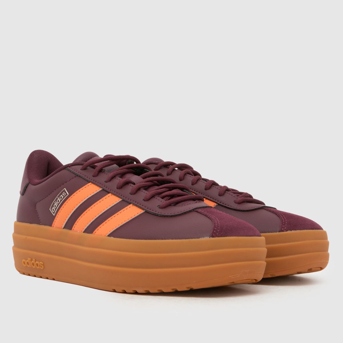 adidas VL Court Bold in Burgundy adidas VL Court Bold 3