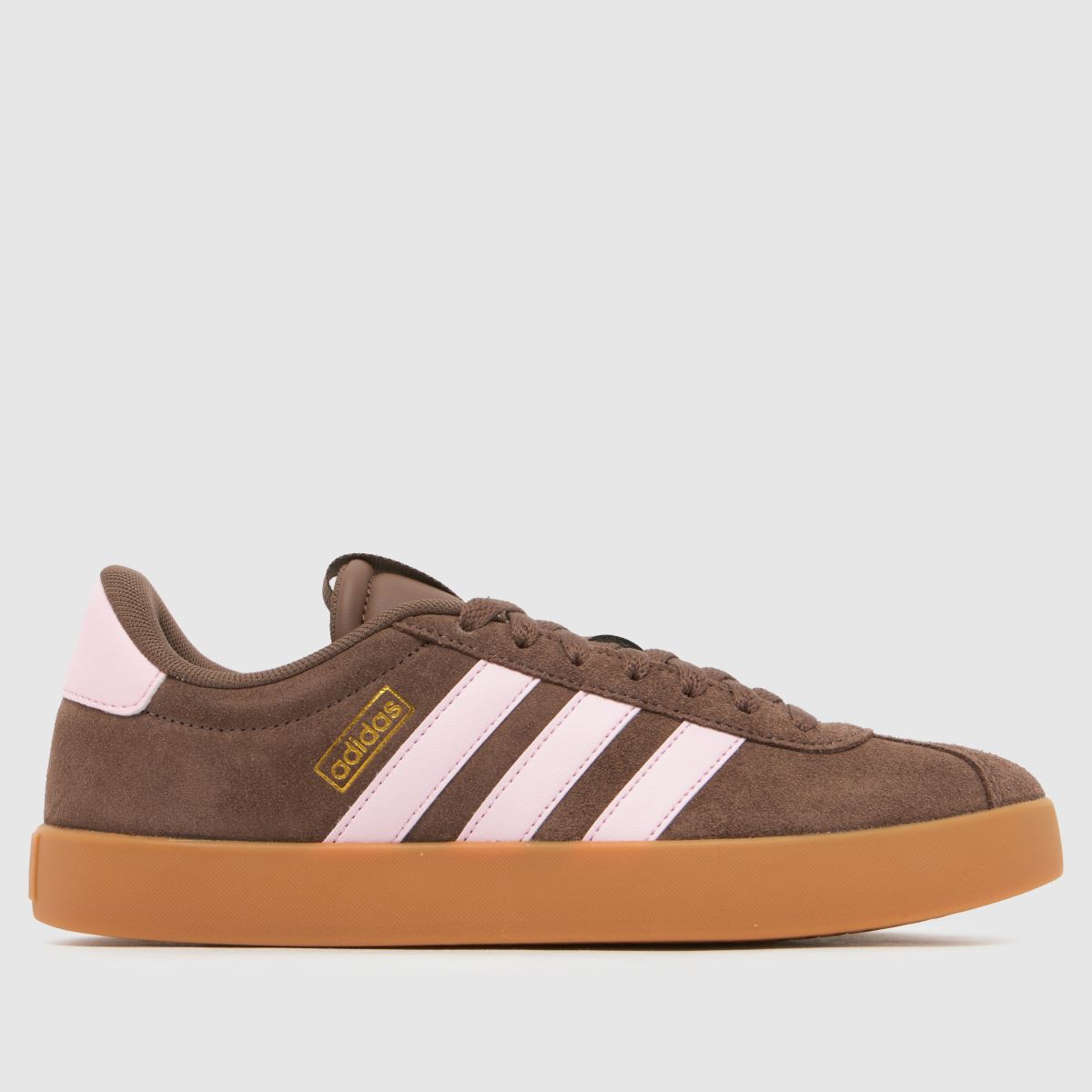 adidas VL Court 3.0 Trainers in Brown Multi, Size: 5 (EU 38)