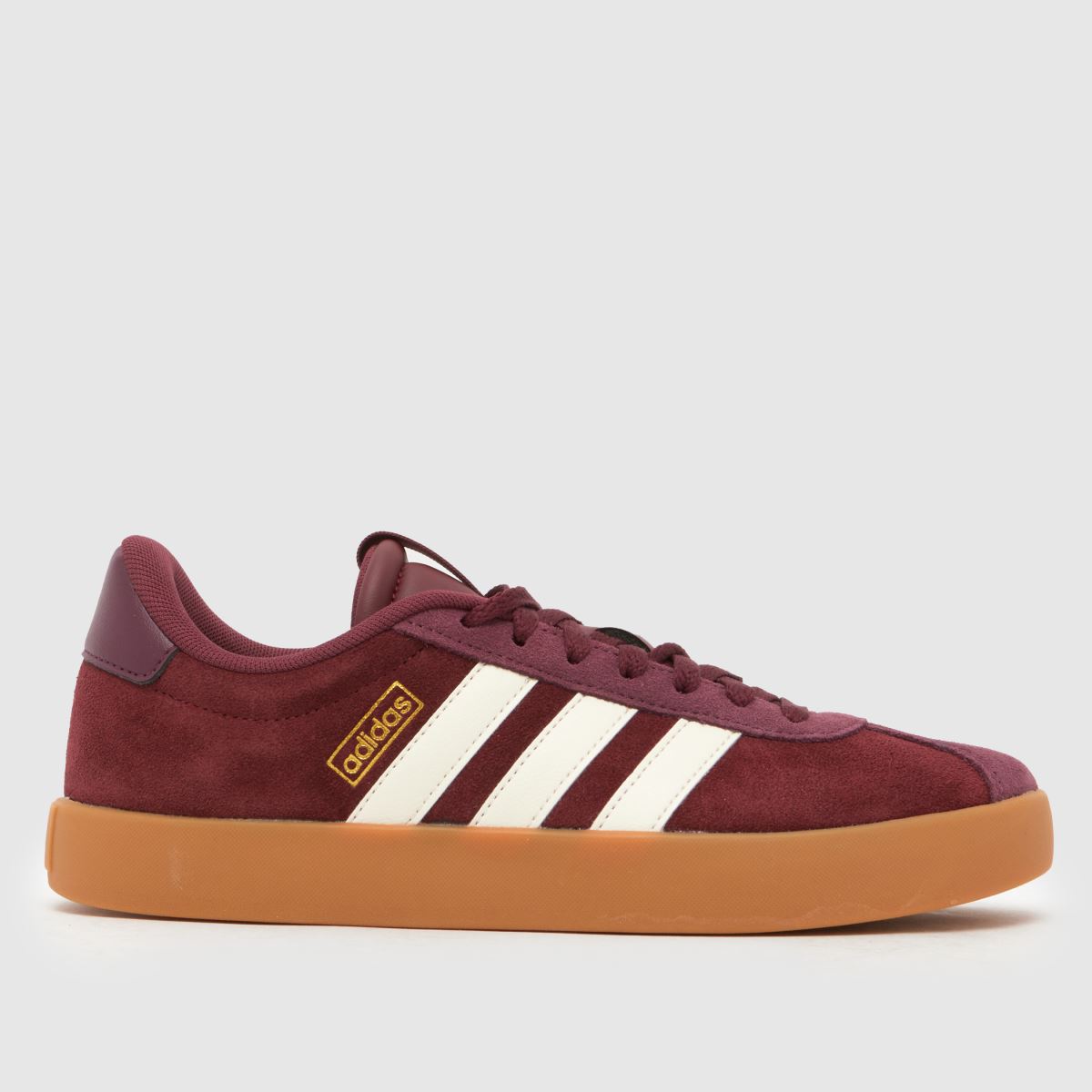 Image of adidas VL Court 3.0 Trainers in Burgundy